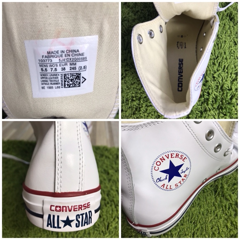 NWT Converse AdVulc Ctas HI White Leather W AUTHEN - Picture 8 of 8